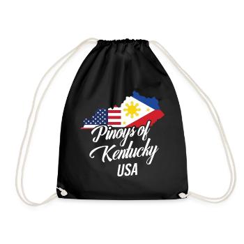 Filipinos von Kentucky Design für stolze Fil-Ams - Turnbeutel - Schwarz - Vorne