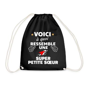 Humour Fraternel Illustration Motivante - Sac de sport léger - noir - Devant