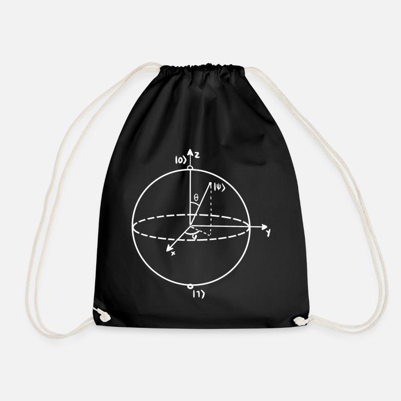 Quantenbit Physikerlehrer - Turnbeutel - Schwarz
