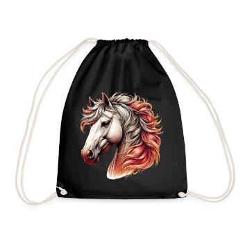 Cheval - Sac de sport léger - noir - Devant