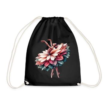 Danseuse de ballet avec tutu - Sac de sport léger - noir - Devant
