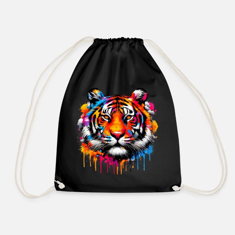 Tiger - Turnbeutel - Schwarz