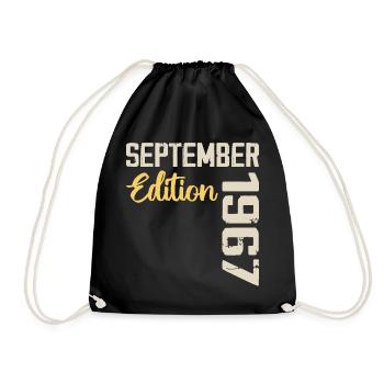 September 1967 - 57th Anniversary September 1967 - Drawstring Bag - black - Front