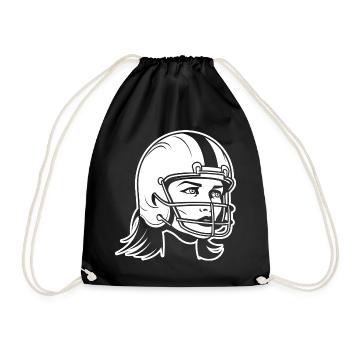 Joueur de football américain - Sac de sport léger - noir - Devant