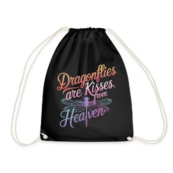 Dragonfly Dragonflies Insects Nature - Drawstring Bag - black - Front