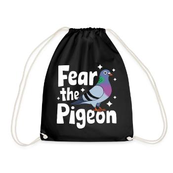 Pigeon Pigeons Animal Oiseau - Sac de sport léger - noir - Devant