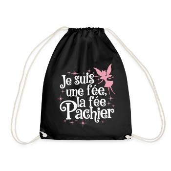 Je Suis Une Fee La Fee Pachier - Sac de sport léger - noir - Devant