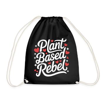 Vegetarian Vegan Veggie Vegetarian - Drawstring Bag - black - Front