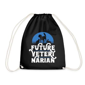 Future Veterinarian - Drawstring Bag - black - Front