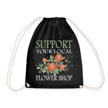 Plantes de jardin floriste - Sac de sport léger - noir - Devant