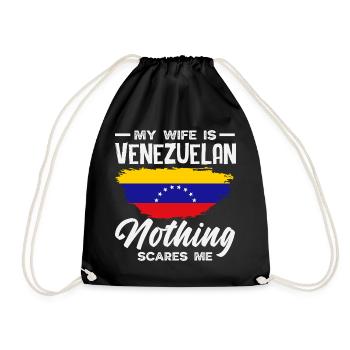 Venezuela Flag Pride & Home Venezuela - Drawstring Bag - black - Front