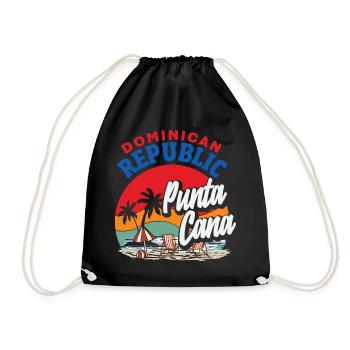 Drapeau de la République dominicaine Dom Rep Pride - Sac de sport léger - noir - Devant