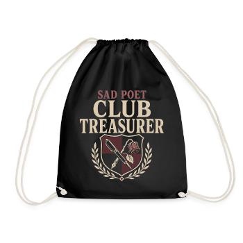 Poetcore Poète Poésie Dark Academia Gift - Sac de sport léger - noir - Devant