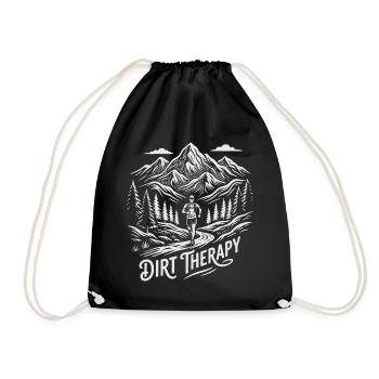 Course sur sentier - Thérapie de la saleté - Sac de sport léger - noir - Devant