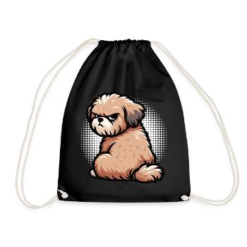 Bolonka Zwetna Bolonka Owner Bolonka Lovers - Drawstring Bag - black - Front
