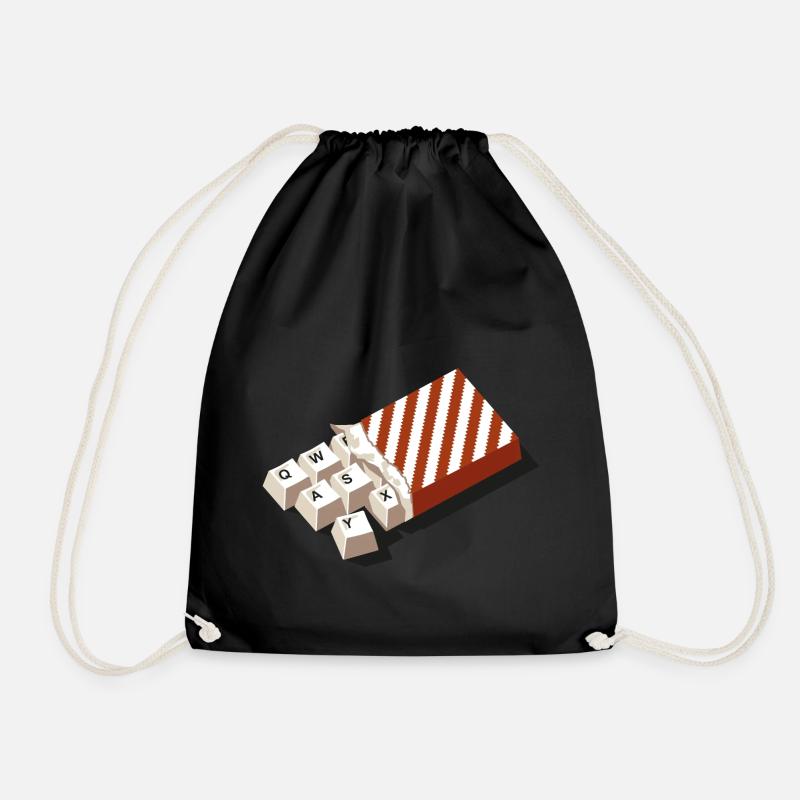 chockeys v2 - Drawstring Bag - black