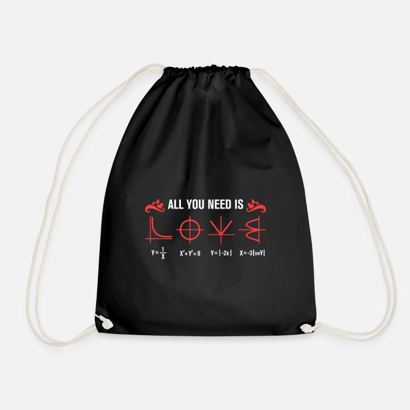 All You Need Is Math Symbole - Turnbeutel - Schwarz