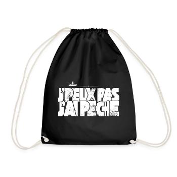 J'peux pas j'ai Pêche - Sac de sport léger - noir - Devant