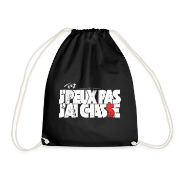 J'peux pas j'ai Chasse - Sac de sport léger - noir - Devant