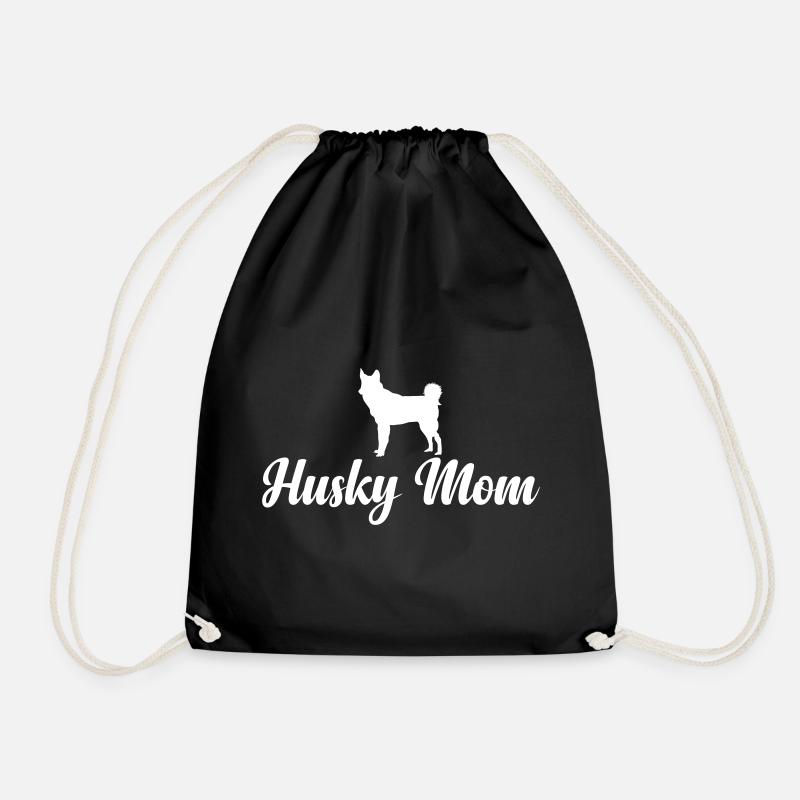 Husky Mom - Turnbeutel - Schwarz