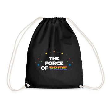 Mois de la fierté LGBT - La force de la fierté - Sac de sport léger - noir - Devant