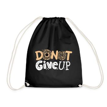 Donut Motivations-Donut - Turnbeutel - Schwarz - Vorne