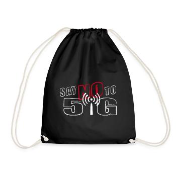DITES NON À LA 5G - Sac de sport léger - noir - Devant