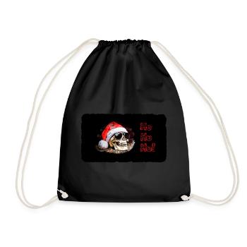HoHoHo - Turnbeutel - Schwarz - Vorne