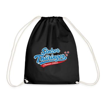 Proud Thuringian Premium Edition - Drawstring Bag - black - Front