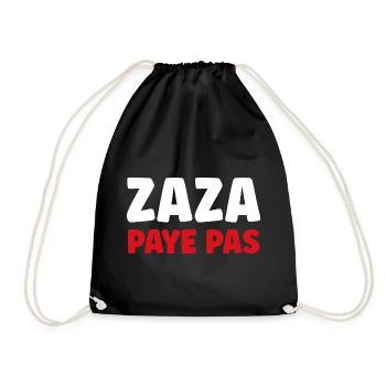 Zaza Paye Pas Typo Pop Coloré - Sac de sport léger - noir - Devant
