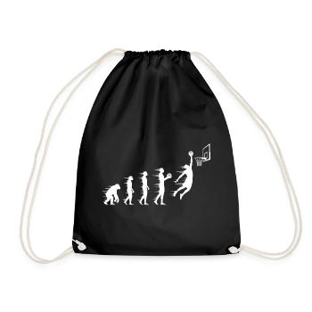 Evolution des Basketballsprungs - Turnbeutel - Schwarz - Vorne