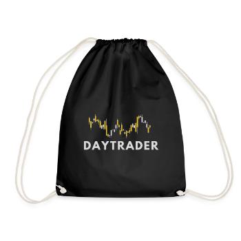 Trader - Négociation d’actions en bourse - Sac de sport léger - noir - Devant