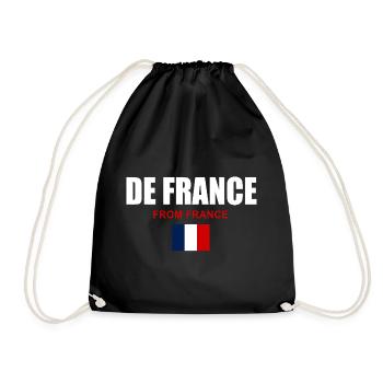 Illustration fièrement de France - Sac de sport léger - noir - Devant