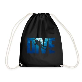 Plongée sous-marine - Sac de sport léger - noir - Devant