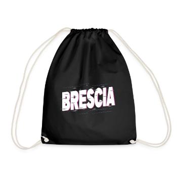 Brescia Italie Ville Écriture Accueil Amour Vacances - Sac de sport léger - noir - Devant
