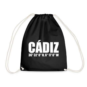 Coordonnées de Cadix - Sac de sport léger - noir - Devant
