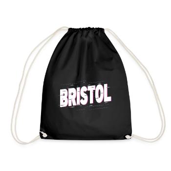 Bristol Angleterre UK City Writing Home Amour - Sac de sport léger - noir - Devant