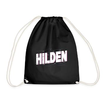 Hilden Germany City Font Home Love - Drawstring Bag - black - Front