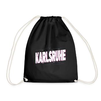 Karlsruhe Allemagne City Font Accueil Amour - Sac de sport léger - noir - Devant