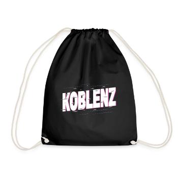 Koblenz Germany City Font Home Love - Drawstring Bag - black - Front