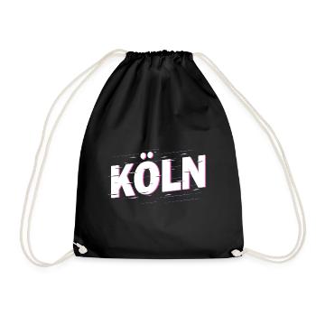 Cologne Allemagne City Font Accueil Amour - Sac de sport léger - noir - Devant