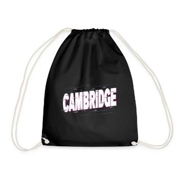 Cambridge Angleterre UK City Font Accueil Amour - Sac de sport léger - noir - Devant