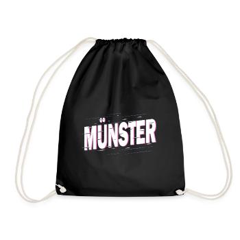 Münster Allemagne City Font Home Love - Sac de sport léger - noir - Devant