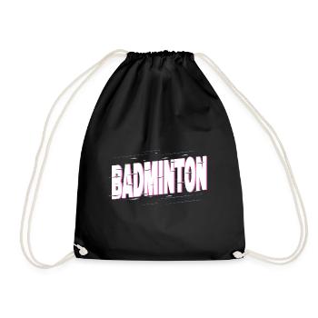 Badminton Badminton Sport Player Vintage Rétro - Sac de sport léger - noir - Devant