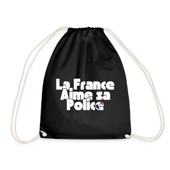 La France Aime Sa Police - Sac de sport léger - noir - Devant