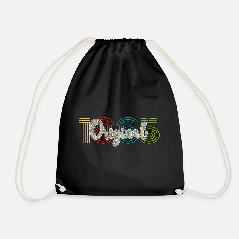 Vintage 1965 - Drawstring Bag - black