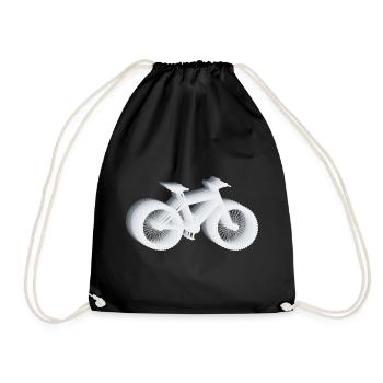 Bike Gift Idea Bike - Drawstring Bag - black - Front
