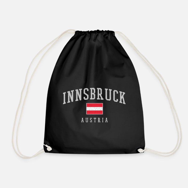 Innsbruck Austria Banner - Turnbeutel - Schwarz