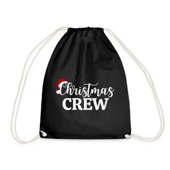 CHRISTMAS CREW - Drawstring Bag - black - Front