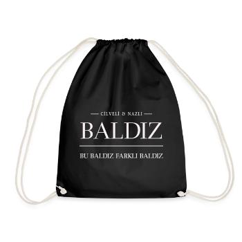 Gefallsüchtige und süße Baldiz – Türkisch Style - Turnbeutel - Schwarz - Vorne